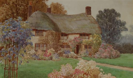 James Matthews watercolour, At Egdean- Sussex